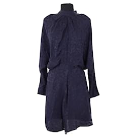 Robe en soie bleu marine Zadig & Voltaire XS