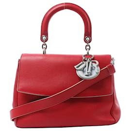Borsa a 2 vie Be Dior in pelle piccola, rosso