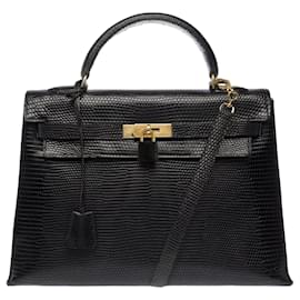 Hermès Borsa HERMES Kelly 32 in Pelle Esotica Nera - 103466