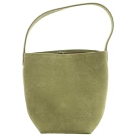 Borsa a tracolla in pelle The Row Park Tote Small in Verde