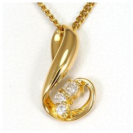 Autre Marque Collana in oro giallo 18K con diamante