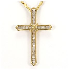 Autre Marque Collana in oro giallo 18K con diamante marrone