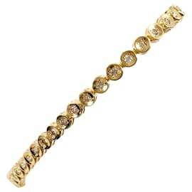 Autre Marque Bracciale con charm in oro giallo 18K con diamante