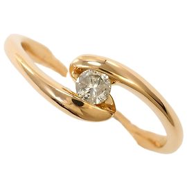 Autre Marque 18K Roségold-Ring mit Diamant