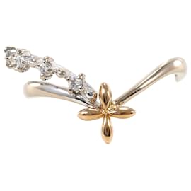 Autre Marque 18K Weiß- und Roségold Ring mit Diamant