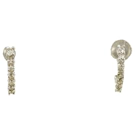 Brincos de pressão em diamante e ouro branco 14K e 18K - Autre Marque