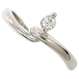 PT900 Platinring mit Diamant - Autre Marque