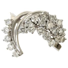 Autre Marque Aliança de platina com diamante de 0,50ct