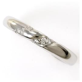 Platin-Ring mit blauen Akzenten und Diamanten - Autre Marque