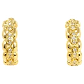 Orecchini a clip in oro giallo 18K con diamanti - Autre Marque