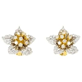 Orecchini a clip in oro 18K e diamanti - Autre Marque