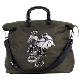 Borsa Prada 2000s Large Tessuto 2-Way Dragon