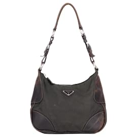 Bolso de hombro hobo híbrido Tessuto Prada de los años 2000