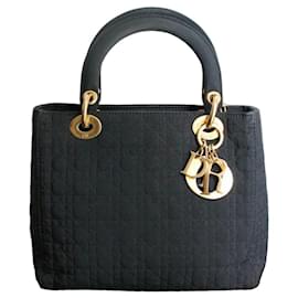 Dior Lady Dior Borsa in Tela Nera