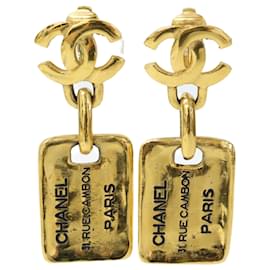 Chanel Coco Mark Cambon Plate Ohrringe