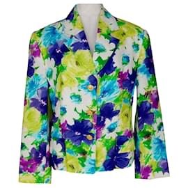 Celine Leinen-Blazer mit Blumenprint - Céline