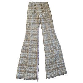 Balmain Paris – Tweedhose mit Lion Couture-Knöpfen – Showroom/Prototyp – T34 – Neuzustand
