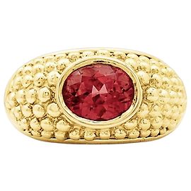 Autre Marque Anello Hérail, "Babul Work", oro giallo, tormalina rosa.