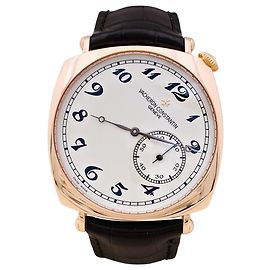 Vacheron Constantin Uhr, "Historiques: American 1921", Roségold, Lederarmband.