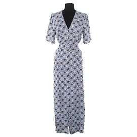 Autre Marque Vestido de algodón azul AML Paris