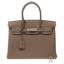 Bolso HERMES Birkin 30 en Cuero Étoupe - 103717 - Hermès
