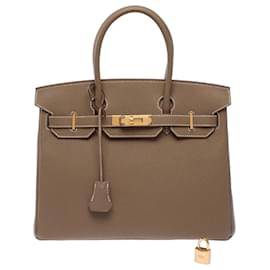 Bolso HERMES Birkin 30 en Cuero Étoupe - 103716 - Hermès