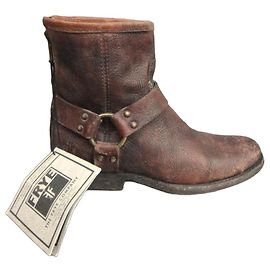 Frye Leder Stiefeletten