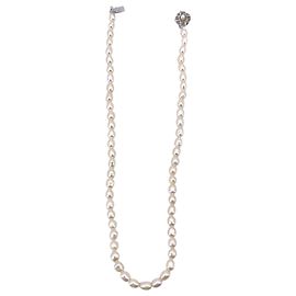 Autre Marque Collana Vintage in Perle d'Acqua Dolce 5,5/6,2 mm 43 cm