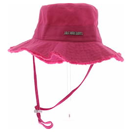 Jacquemus Bucket Hat Rosa Baumwolle