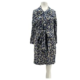 Isabel Marant Etoile Blaues bedrucktes Baumwollkleid