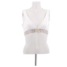 Sujetador blanco con strass - Versace