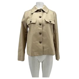 Johnnie Boden Jacke Beige Baumwolle Gr. 8