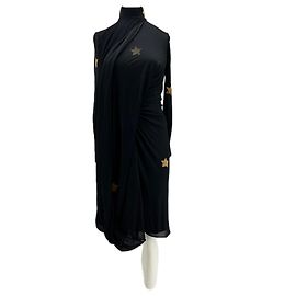 Burberry Vestido negro con estrellas