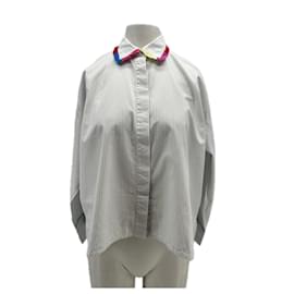 Camicia MII a righe bianca in cotone - Autre Marque