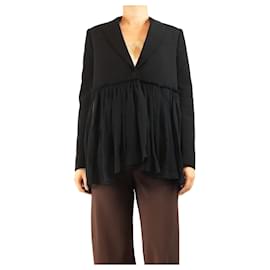 Blazer nero con peplum trasparente - taglia UK 10 - Givenchy