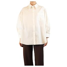 Camisa adornada com pérolas falsas brancas - tamanho UK 10 - Simone Rocha