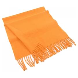 Hermès Stola in cashmere arancione Hermes