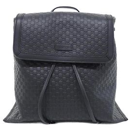 Gucci Rucksack aus schwarzem Leder 607993 BMJ1G