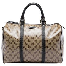 Bolso Boston Gucci Beige Medium GG Crystal Joy
