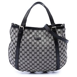 Gucci Satchel aus grauer GG-Canvas