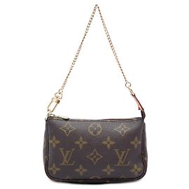 Louis Vuitton Marrone Monogram Mini Pochette Accessoires