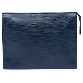 Beauty case Louis Vuitton in Toile Epi blu 26