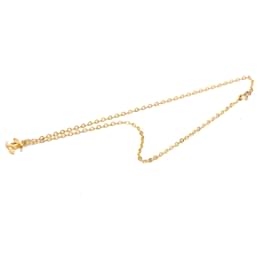 Collana con pendente Chanel Gold CC placcato oro