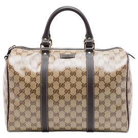 Borsa Boston Gucci Beige Medium GG Crystal Joy