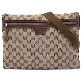 Gucci Beige GG Canvas Crossbody