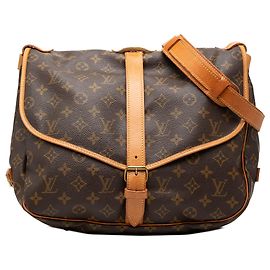 Louis Vuitton Marron Monogram Saumur 35