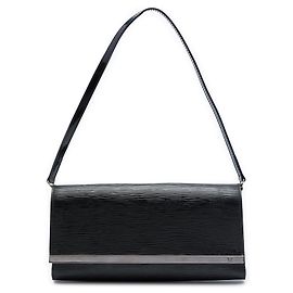 Clutch Louis Vuitton Black Electric Epi Sevigne