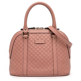 Borsa Gucci Pink Mini Microguccissima Dome Satchel