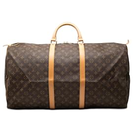 Louis Vuitton Marrone Monogram Keepall 60