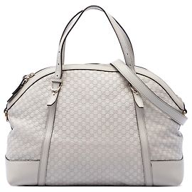 Borsa Gucci White Large Microguccissima Nice Dome Satchel